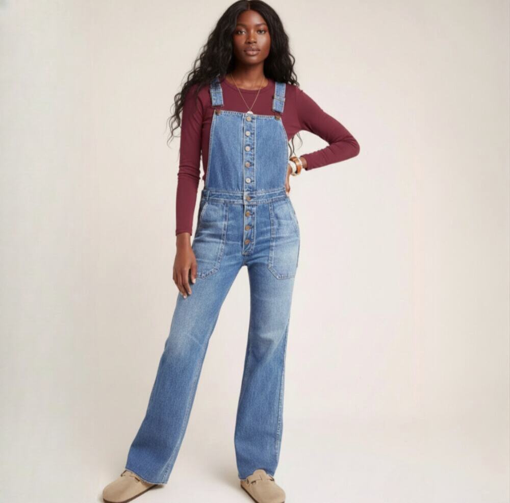Citizens Of Humanity Blue Denim Overalls